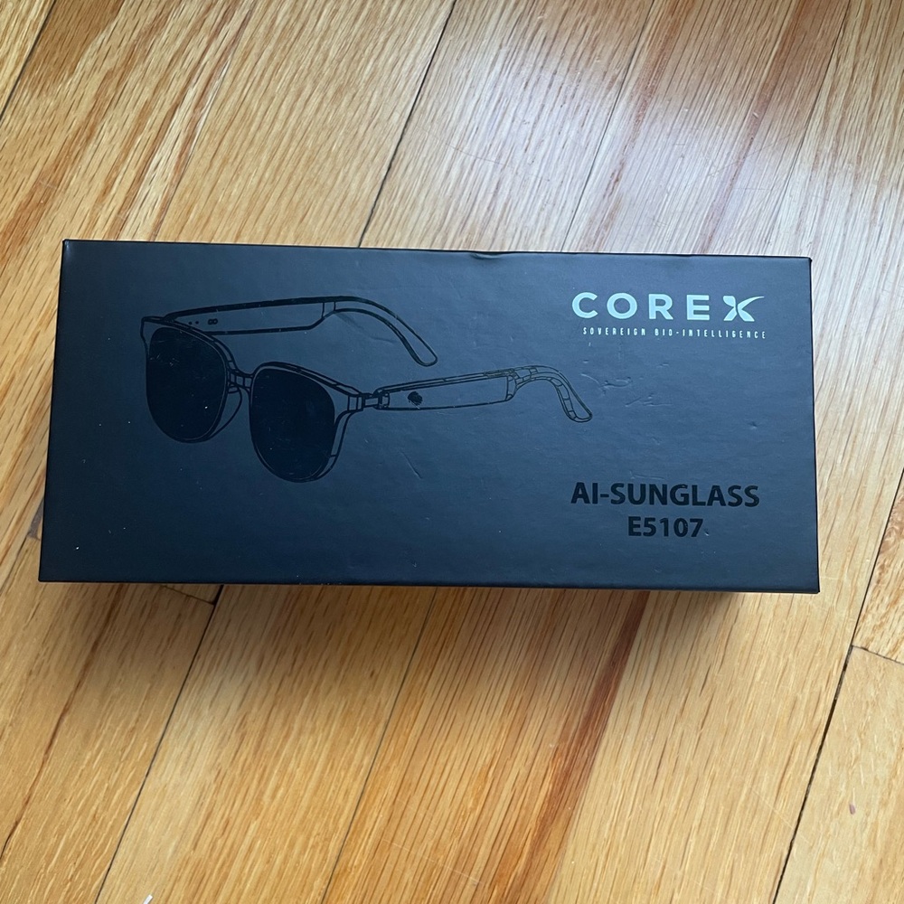 Black AI-Sunglasses E5107 Corex Meta Glasses New in Box